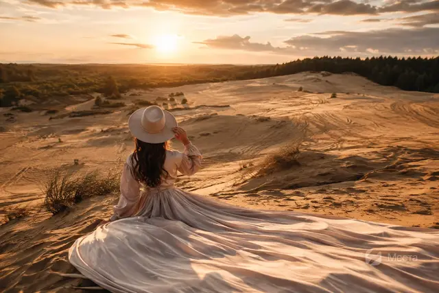 Сычёвские песчаные дюны — место для фэшн-фотосессии «fashion-фотосессии» на песках в Подмосковье
